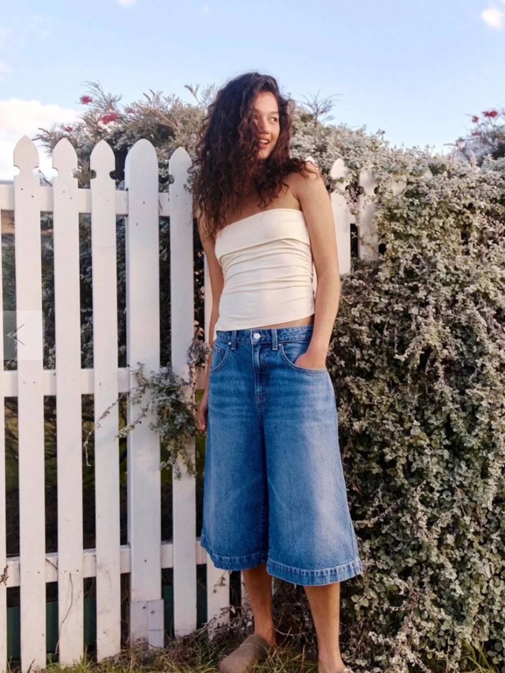 Cotton On 90's Baggy Jort Short Size 24 Denim Baggy Relaxed Fit Cotton (S)